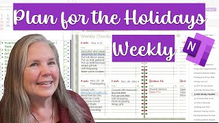 Detalles 2025 Weekly Holiday Planning - Break it down to get it done! Actualización