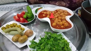 كبة حيلة - مكمورة سورية - طريقة عمل أكلة للأطفال و الكبار سريعة و مفيدة جداً , بدون لحم