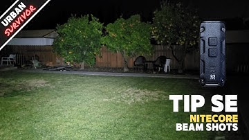 Nitecore TIP SE Brightest Keychain Flashlight Beamshots (700 lumens, Dual LEDs, USB-C)