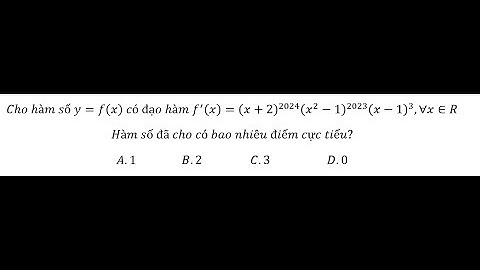 Toán 12: Cho hàm số y=f(x)  có đạo hàm f^