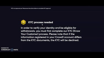 KYC And Crowd1 Withdrawals - What You Need To Know