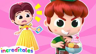 ROBIN HOOD steals BELLE’S food while she uses her phone! - Fairy Tales Stories