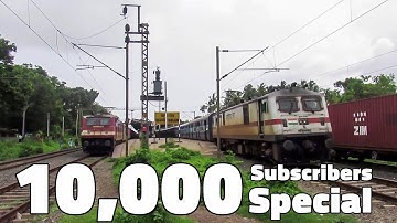 10k Subscribers Special.! Priority - The Matter of Age.! Suryanagari Express Overtaking Newbie Train