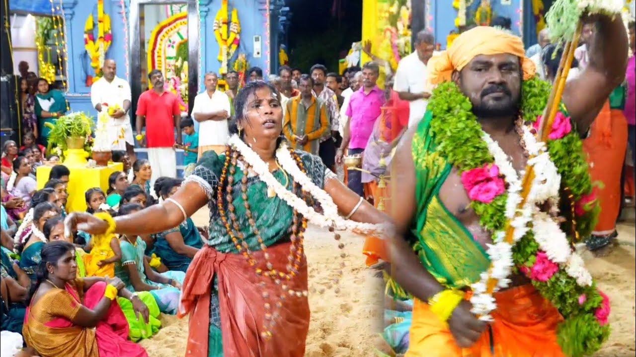 செட்டிகுளம் புதுமனை முத்தாரம்மன் ஆடி கொடைவிழா 2025 சிறப்பு பூஜையில் பெருமாள் சாமியின் ஆட்டம் 2025