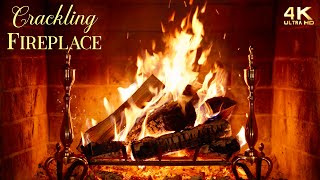 🔥 Beautiful Christmas Fireplace 🔥 Crackling Christmas Fireplace Ambience 4K