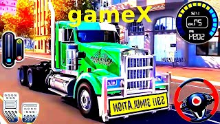 US Truck Driving Car Transporter 3D – Cargo Transport & Parking Simulator | Android Gameplay screenshot 1