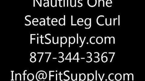 Nautilus One Seated Leg Curl S6LC Fit Supply