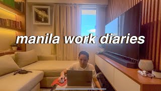 manila work diaries | a corporate girl's busy week, groceries, healthy eating, fighting lazy days