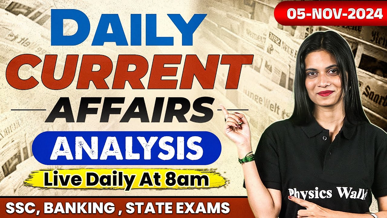 05 November Current Affairs 2024 | BSSC Current Affairs Today | Daily ...