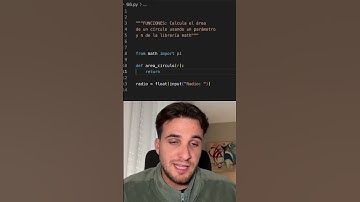 🧠 ¡Usa π como un genio! Calcula el área de un círculo con una línea 😍 #Python