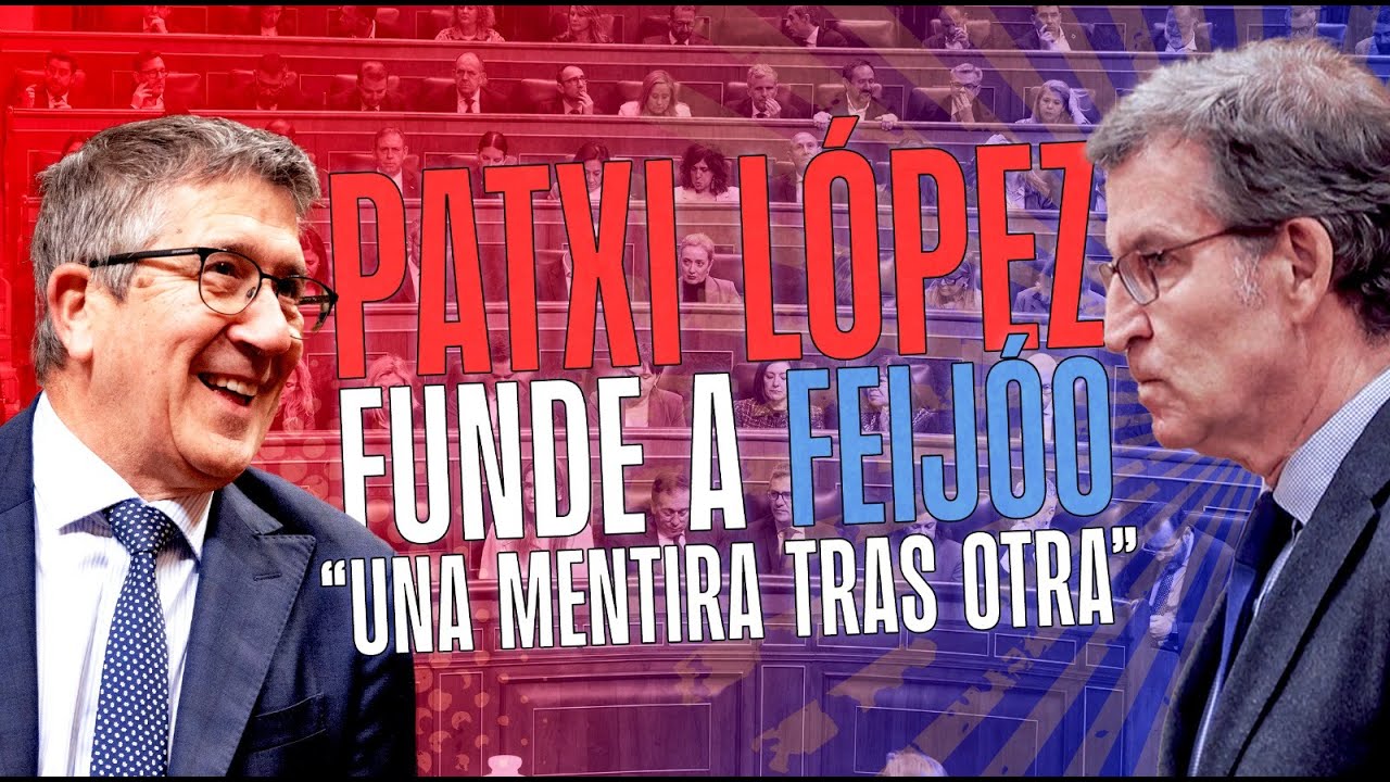 Patxi López funde 💥 a Feijóo en el Congreso: 