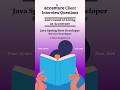 Accenture Java Interview Questions 2026 | 15 Real Questions Asked in Client Round