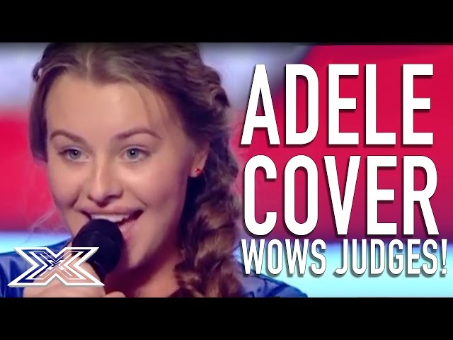 Cover of Adele's Set Fire To The Rain WOWS judges! | X Factor Judges class=