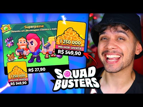 FALI 🤑 COMPREI TUDO no NOVO JOGO SQUAD BUSTERS! 😎 (TÔ VICIADO!)