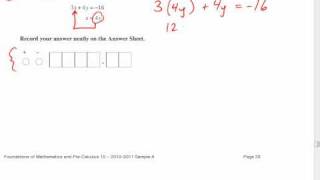 Question 56 Sample Exam A 2010-11