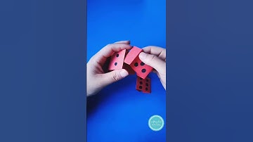How to make a paper dice /DIY Origami Crafts Tutorial step by step. #shorts