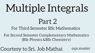 Multiple Integrals. Part 2. Double Integrals.
