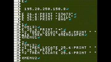 Petit Computer Tutorials - Making a menu