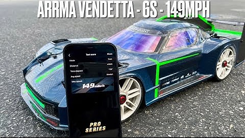 Arrma Vendetta - 6s - Speed Run - 149MPH - Castle XLX2 - TP Motor - CNHL
