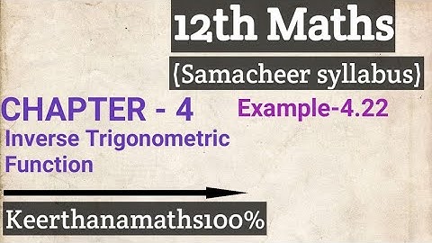 12th-Maths-Chapter-4- Example-4.22