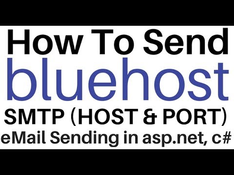 Send eMail asp.net c# SMTP Server Settings (host and port)