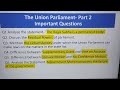 Part-2 of Union Parliament #importantquestions @kritikasinhag8882 #historylecture -146