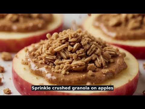 Apple Slices with Almond Butter & Cinnamon Crunch recipe video thumbnail