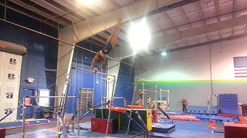 Chloe Harvey double front dismount off bars