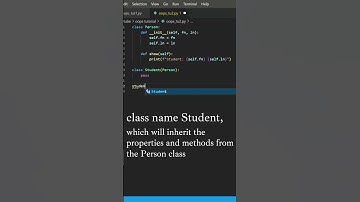 Inheritance in Class in Python 🔥#shorts #short