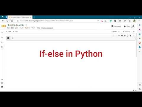 if-else conditional statement in Python - YouTube