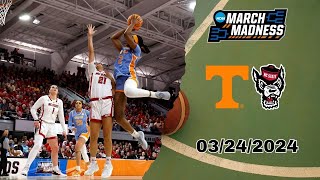 Full Game : Tennessee vs NC State - March 25, 2024 NCAA Women's Championship Game
