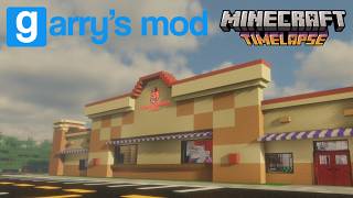 FNAF: Garry's Mod Daytime Map Build | Minecraft Timelapse and Tour |