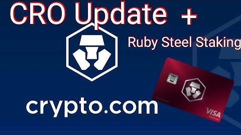 Crypto.com CRO Update and Staking for Ruby Red Debit Card