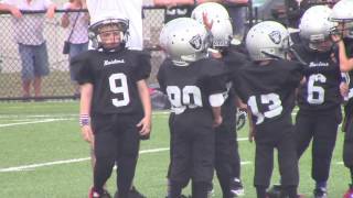 East rockaway raiders football 6u team first game of the season