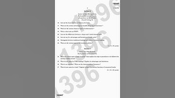 4th sem | B.Com | Calicut university | Banking & insurance | PY Question paper | 2022