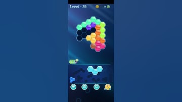 Block! Hexa Puzzle~Rainbow B block 7 to 10 levels~ level-76