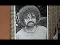 Pencil drawing time lapse  man with curly hair