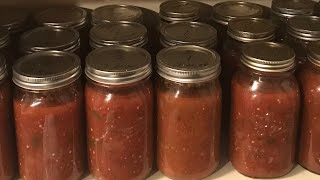 CANNING SALSA STEP BY STEPeasy no water bath