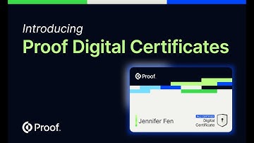 Introducing Proof Digital Certificates | The New Standard for Secure Transactions