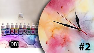 Smooth transitions in the technique of alcohol ink # 2. With Katrevich INK ART and epoxy.