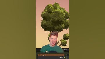 painterly 3D trees in blender #blender3d #3danimation #illustration #painting