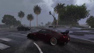 GTA-V nissan gtr drifting