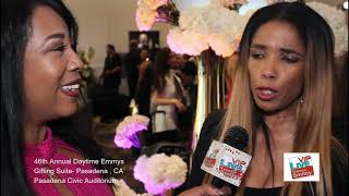 46th Air Emmy Gifting VIP Live with Tressa Smiley Interv Celebrity Areva Martin
