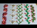 hand embroidery decorative stitch border design | Modified basic stitches