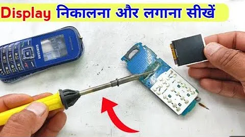 how to easily change replace China feature phone keypad mobile phone LCD Screen Display Tutorial 1