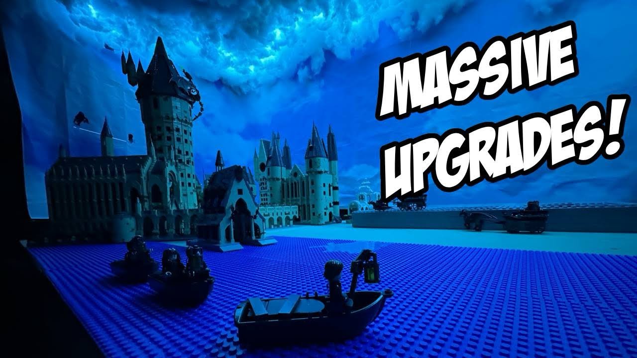 Масштабные улучшения для кастомной модели Хогвартса из LEGO!