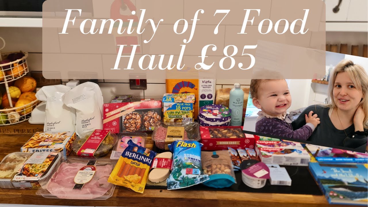 £85 FAMILY OF 7 GROCERY HAUL OCADO | DECEMBER 2023