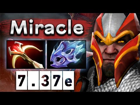 Миракл на ДК керри, идеальная игра! - Miracle Dragon Knight 7.37 DOTA 2