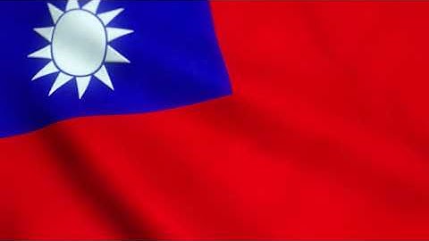 Flag of the Republic of China Animated Background Loop Animation