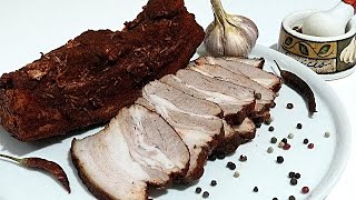 Домашний рецет вкусной подчерёвины, грудинки/Homemade recipe of delicious pork belly